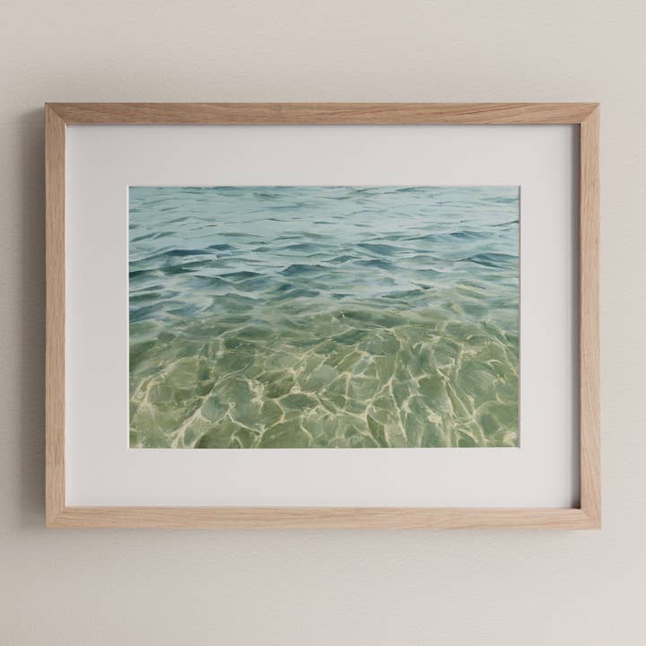 'Grounded' Coastal Turquoise Water Art Print + Wall Decor for wholesale by Coleman Senecal Art