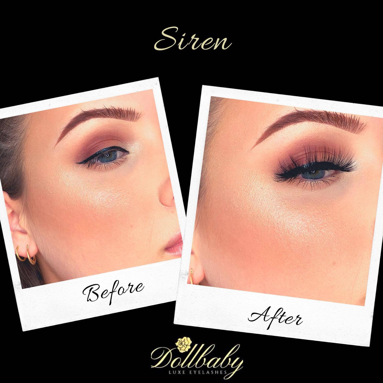 Dollbaby London Lashes - Vendita all'ingrosso Ciglia finte - Siren Dramatic - Ciglia finto visone8