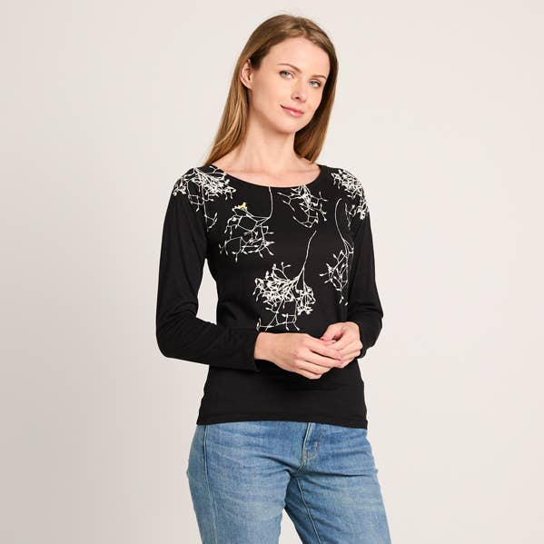 Umsteigen – Engroshandel Bluse - Dame – Ærmefrø Bambus0