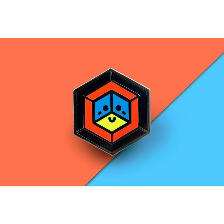 Proud Zebra - Wholesale Lapel Pin/Button - Polyamory Flag - Proud Cube Pin1