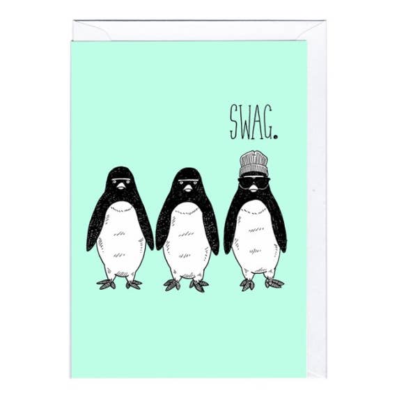 Swag vardagskort med vitt kuvert för wholesale av Jolly Awesome