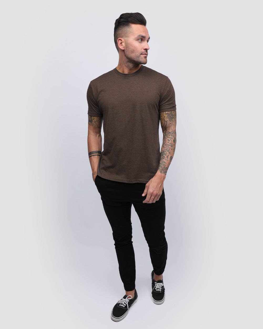 INTO THE AM - Wholesale T-Shirt - Men's - Men's Premium Fitted Plain Blank T-Shirt46