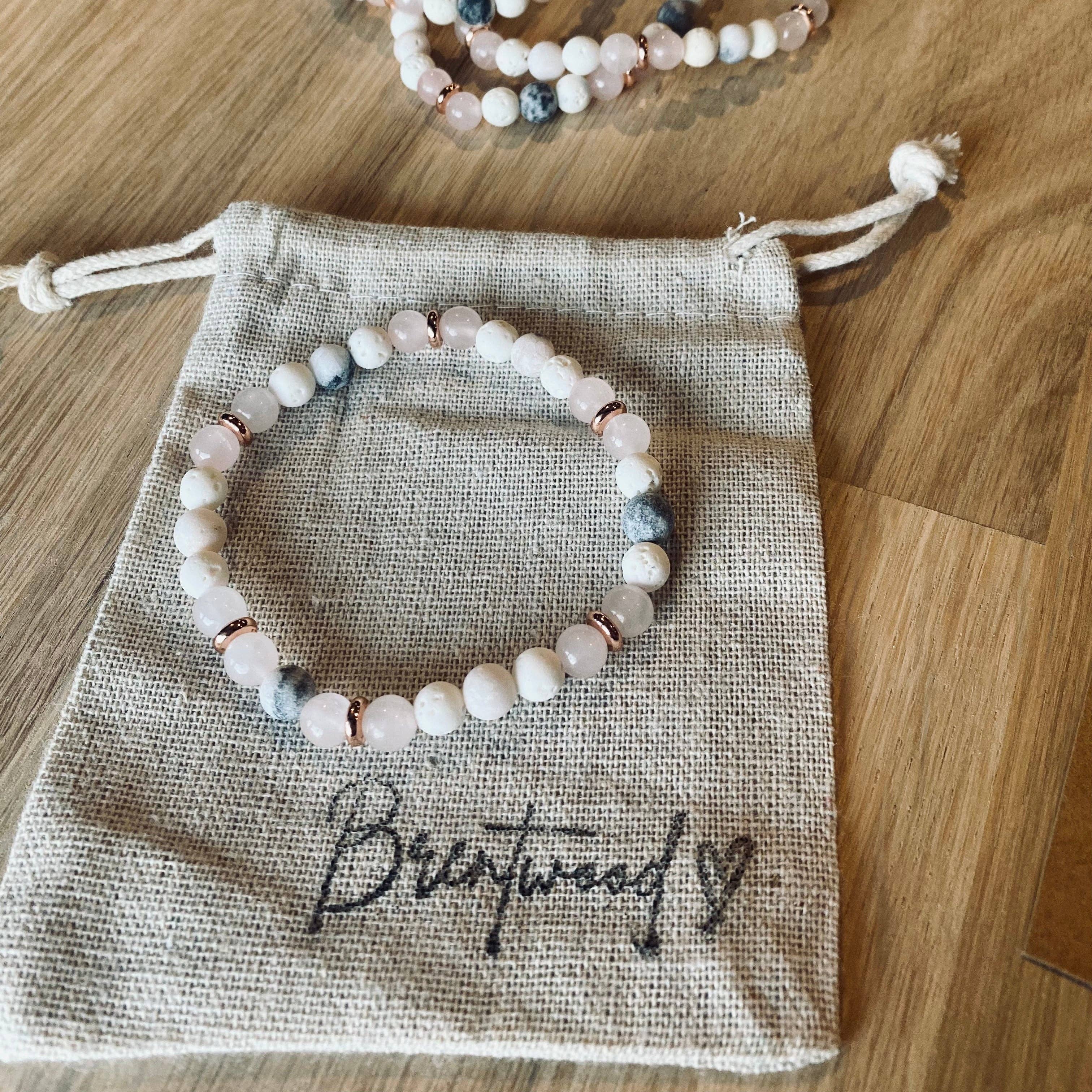 Brentwood Collective - Wholesale Beaded bracelet - Aroma Bracelet | Pink Zebra3