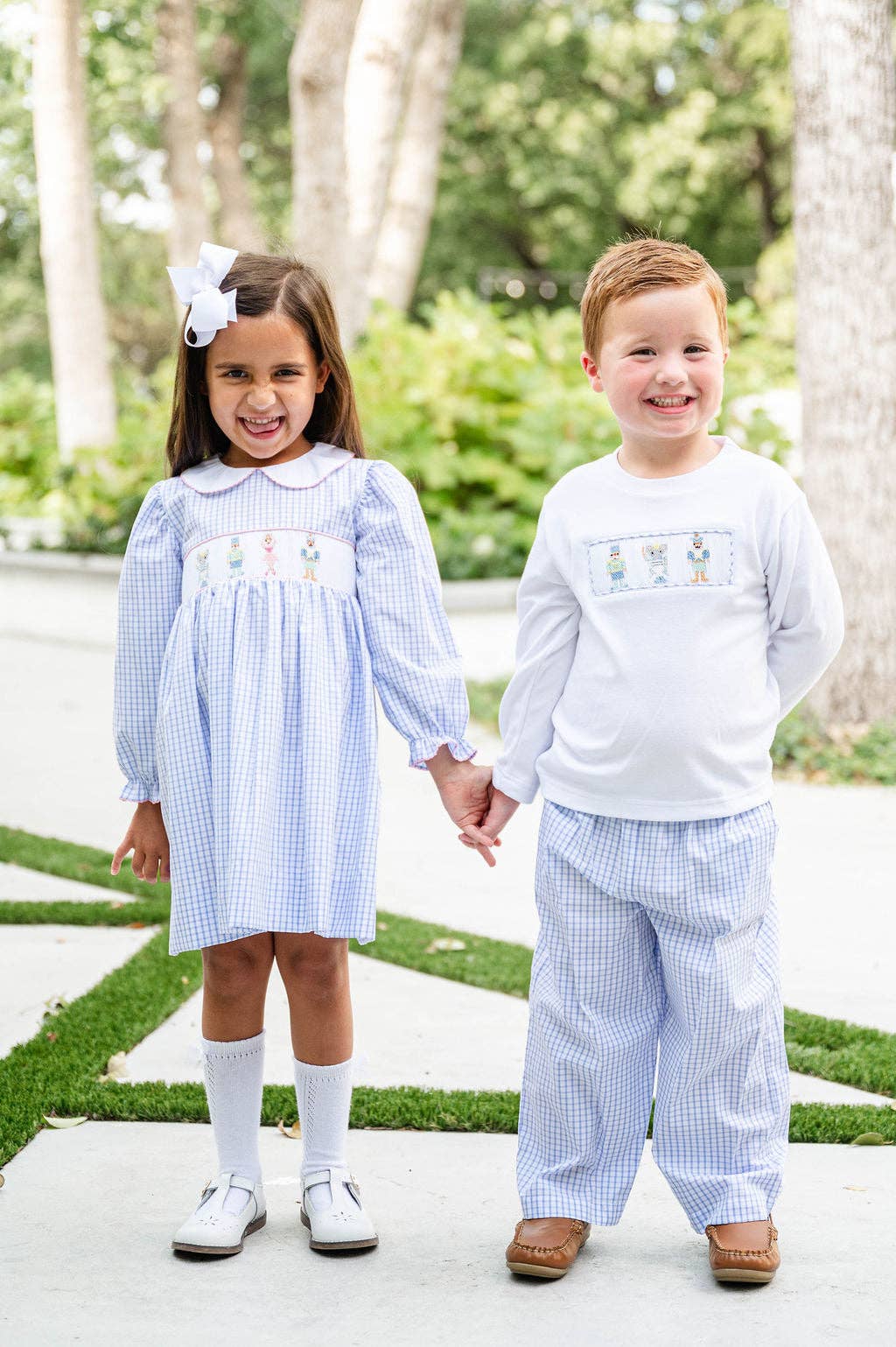 Ruth and Ralph - Wholesale Top & Pant Set - Kids - Nutcracker Smocked Beau T-Shirt/Pants Set2