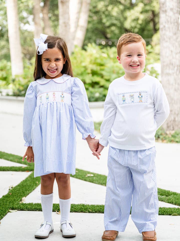 Ruth and Ralph - Wholesale Top & Pant Set - Kids - Nutcracker Smocked Beau T-Shirt/Pants Set2