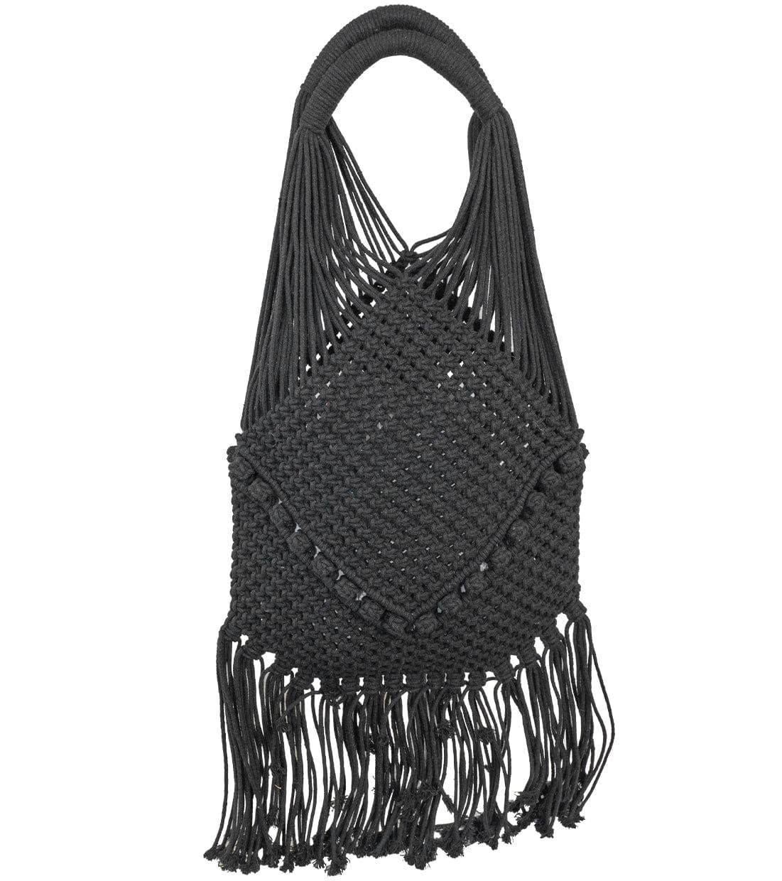 Magid – wholesale Shoulder bag – women's – Magid Natural Cotton Macrame Fringe Shoulder Bag2
