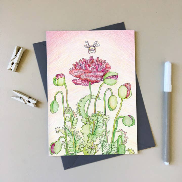 Små overraskelser - Håndtegnet Everyday Art lykønskningskort for engroshandel hos SJ. Vickery Designs Ltd.