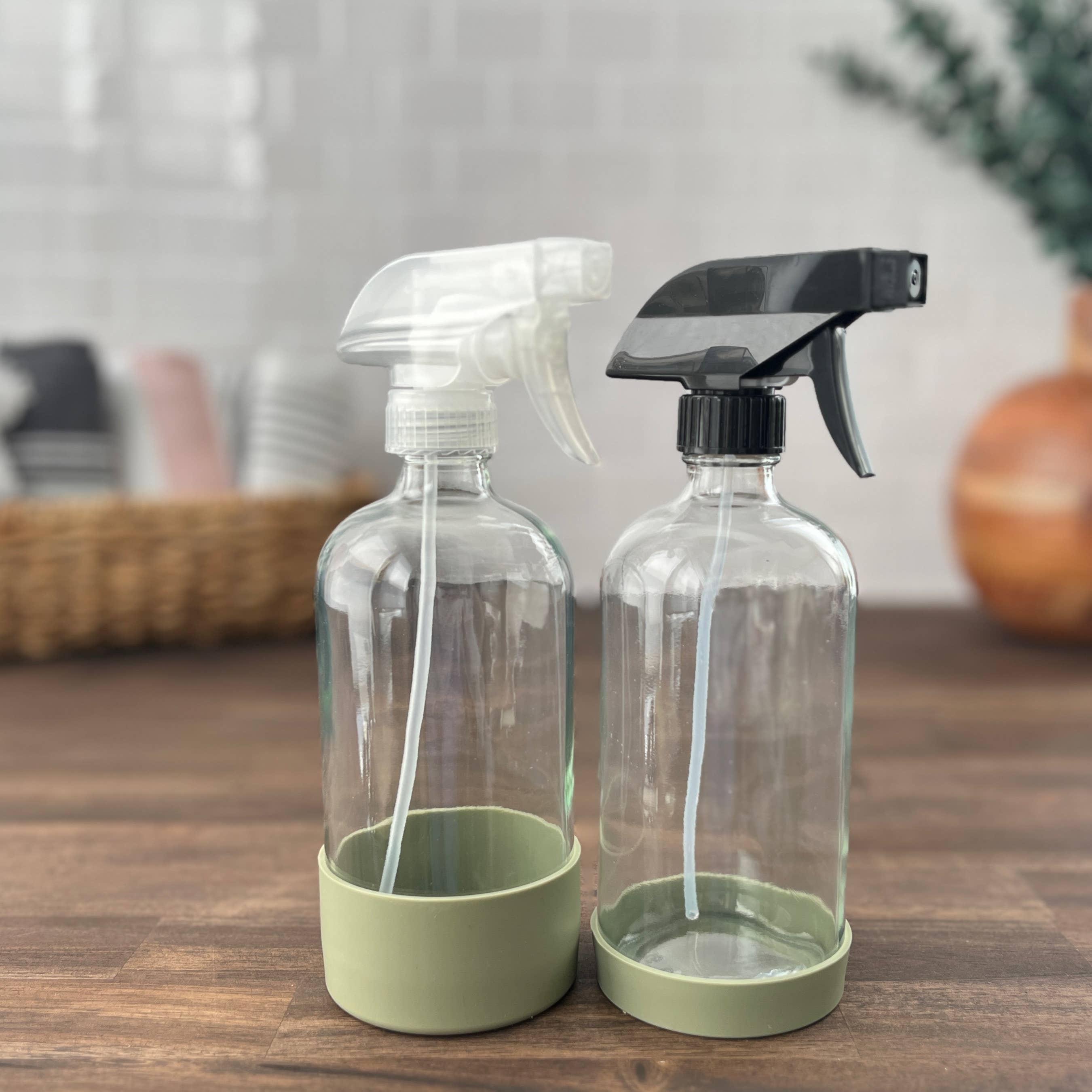 The Bottle Shoppe - Wholesale Spray Bottle - 16oz Clear Bottle with Silicone Sleeve | Pump, Cap, Sprayer7