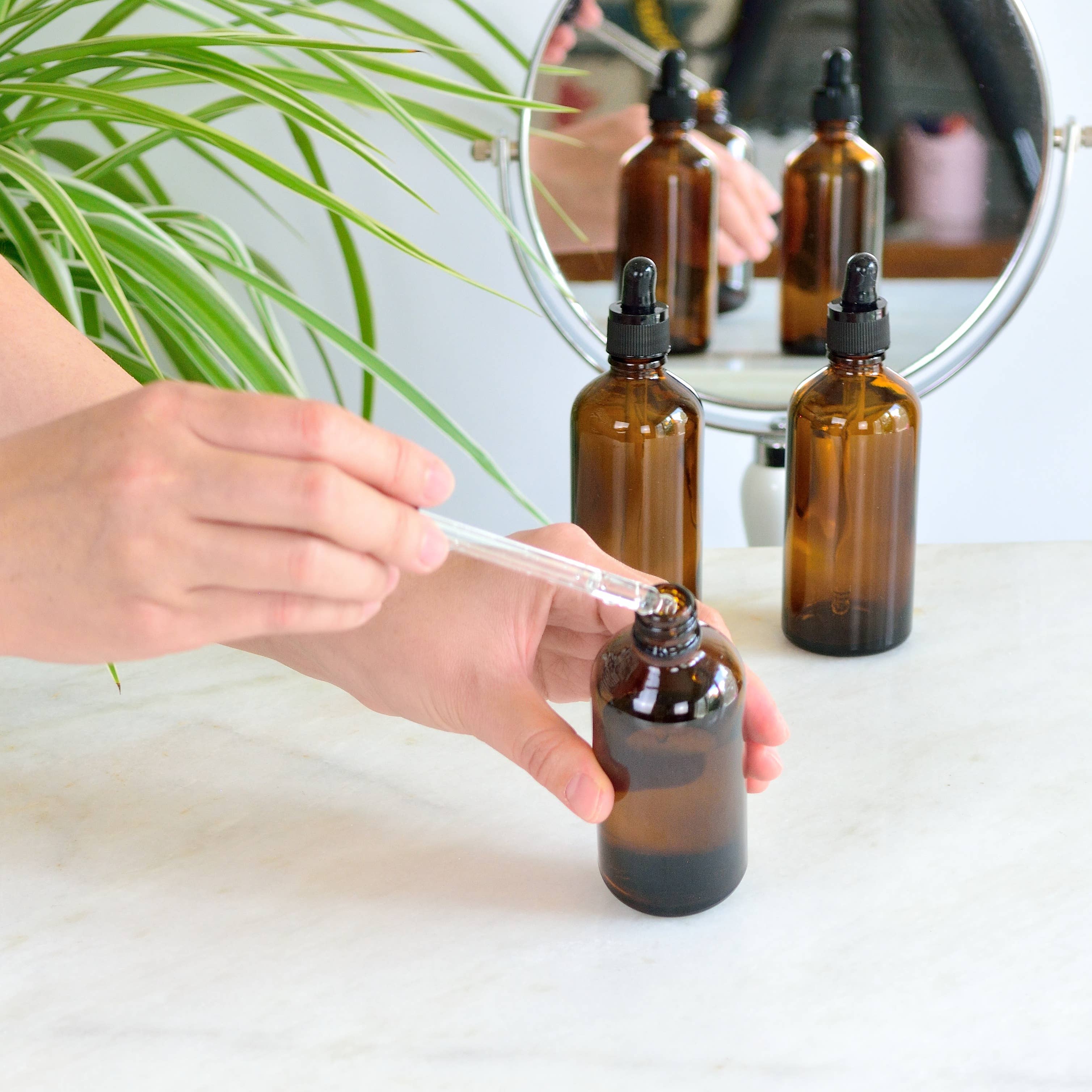 Youngever - Wholesale Essential Oil Holder - Youngever 16 Pack 4OZ  Glass Dropper Bottles - Amber4