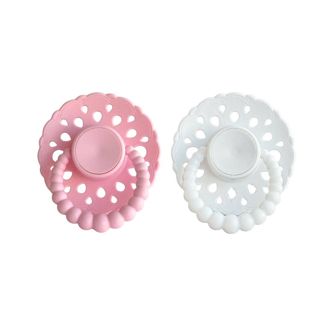 CMC Gold - Wholesale Pacifier – Baby - CMC 'Bubble' Dummies Bloom Baby Pink + White
