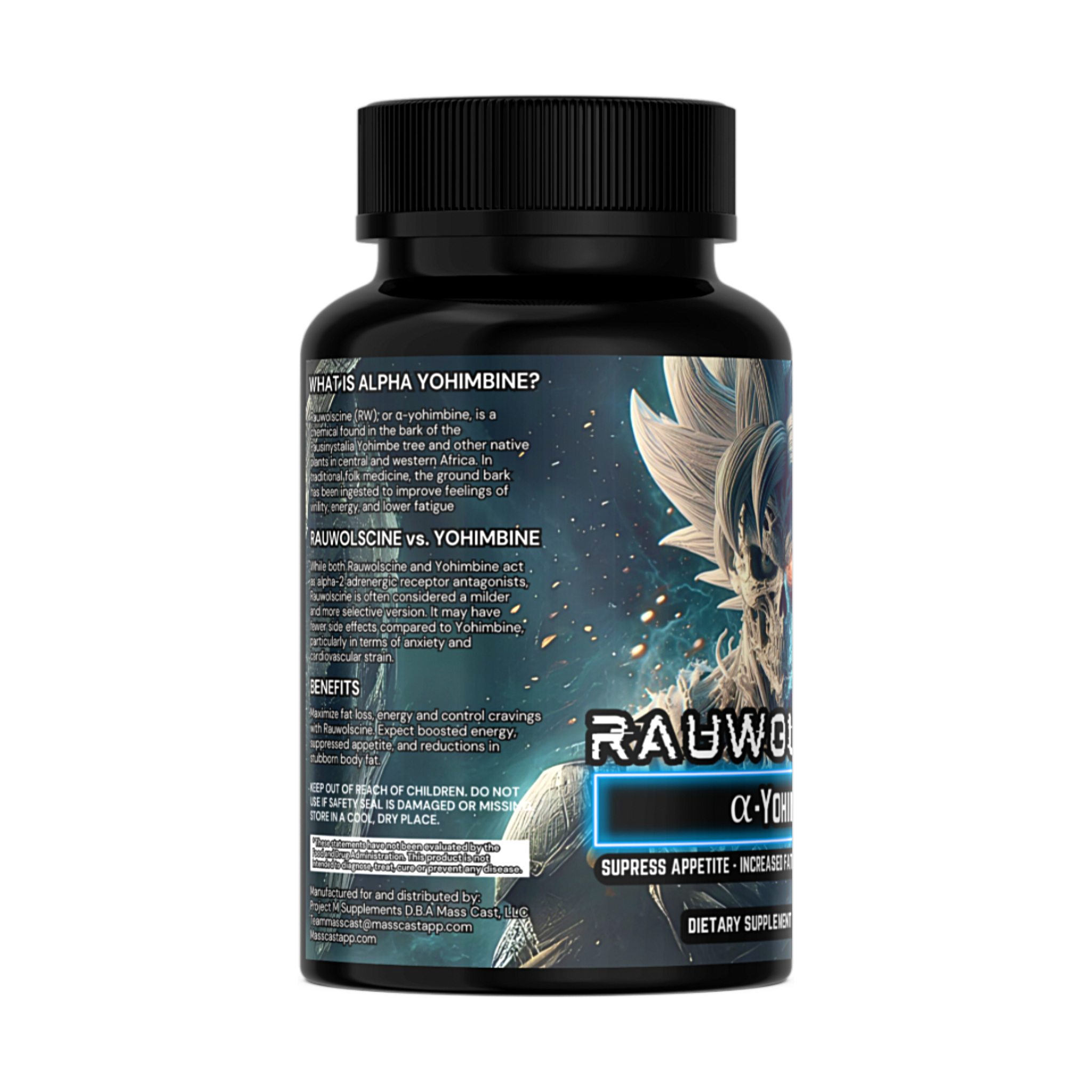 Mass Cast, LLC - Wholesale Oral Supplement/Vitamin - Rauwolscine a.k.a Alpha Yohimbine by Project M3