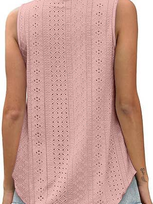 Lovesoft - Wholesale Tanktop - Dames - Dames zomerse losvallende mouwloze top met ronde hals17
