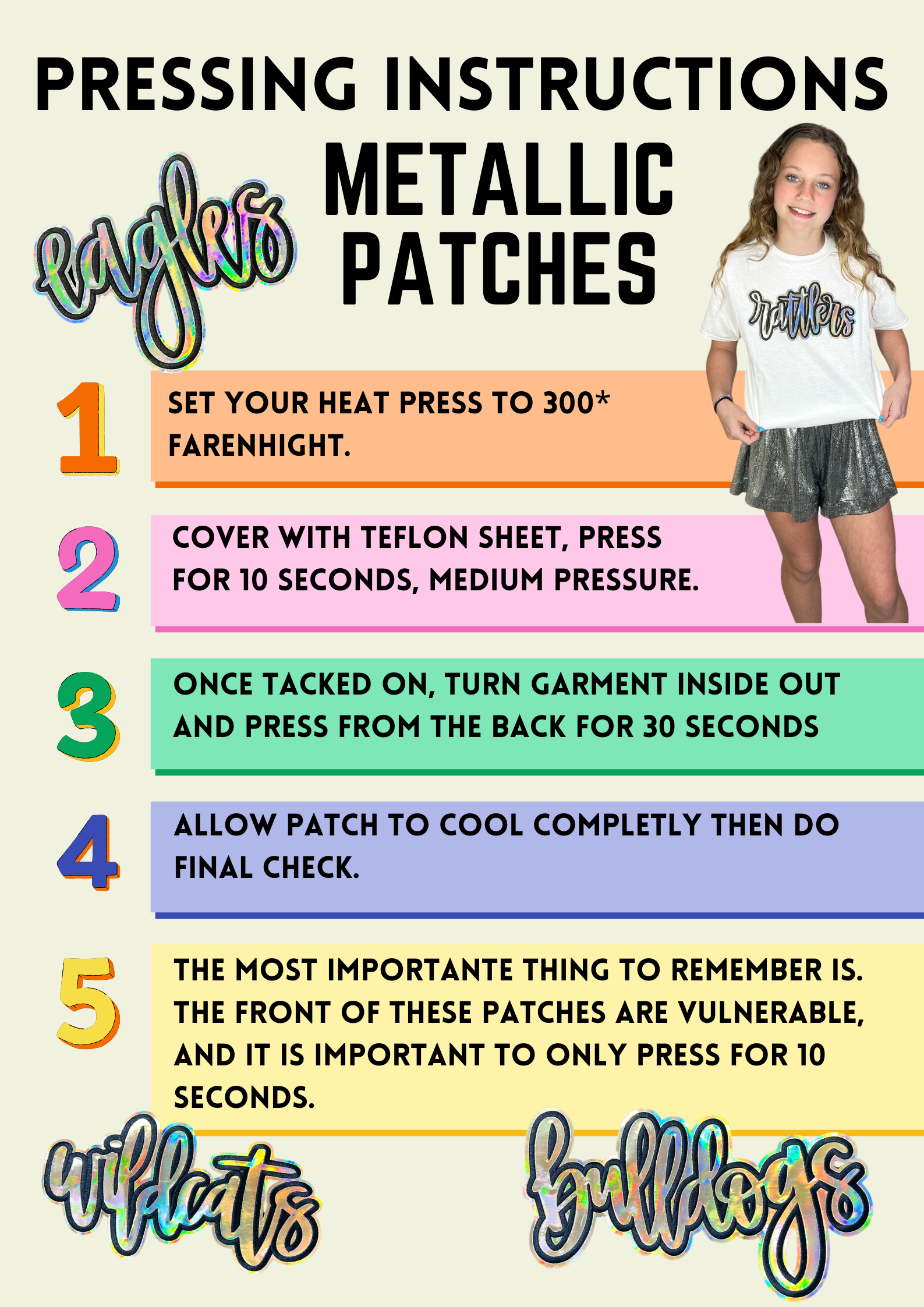 6j Threads LLC - Wholesale Patch - Gold Cursive Metallic Saints....Patches Only1