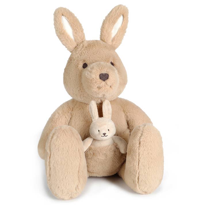 Kip Kangaroo & Baby Joey – Soft Toy (Vegan Angora) 17" / 43c for wholesale by OB Designs