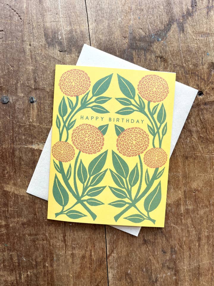 Grußkarte „Happy Birthday“ für den Großhandel von Katharine Watson