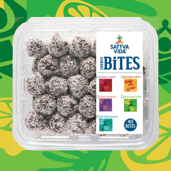 Bulk Boxes of Energy Bites, 40 Bites total - Key Lime Love for wholesale by Sattva Vida