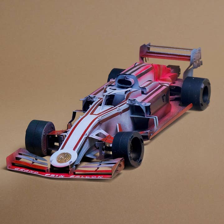 METAL-TIME INC. - Venta al por mayor Kit de manualidades - Modelo mecánico DIY de coche de carreras de F1 Grand Prix Falcon10