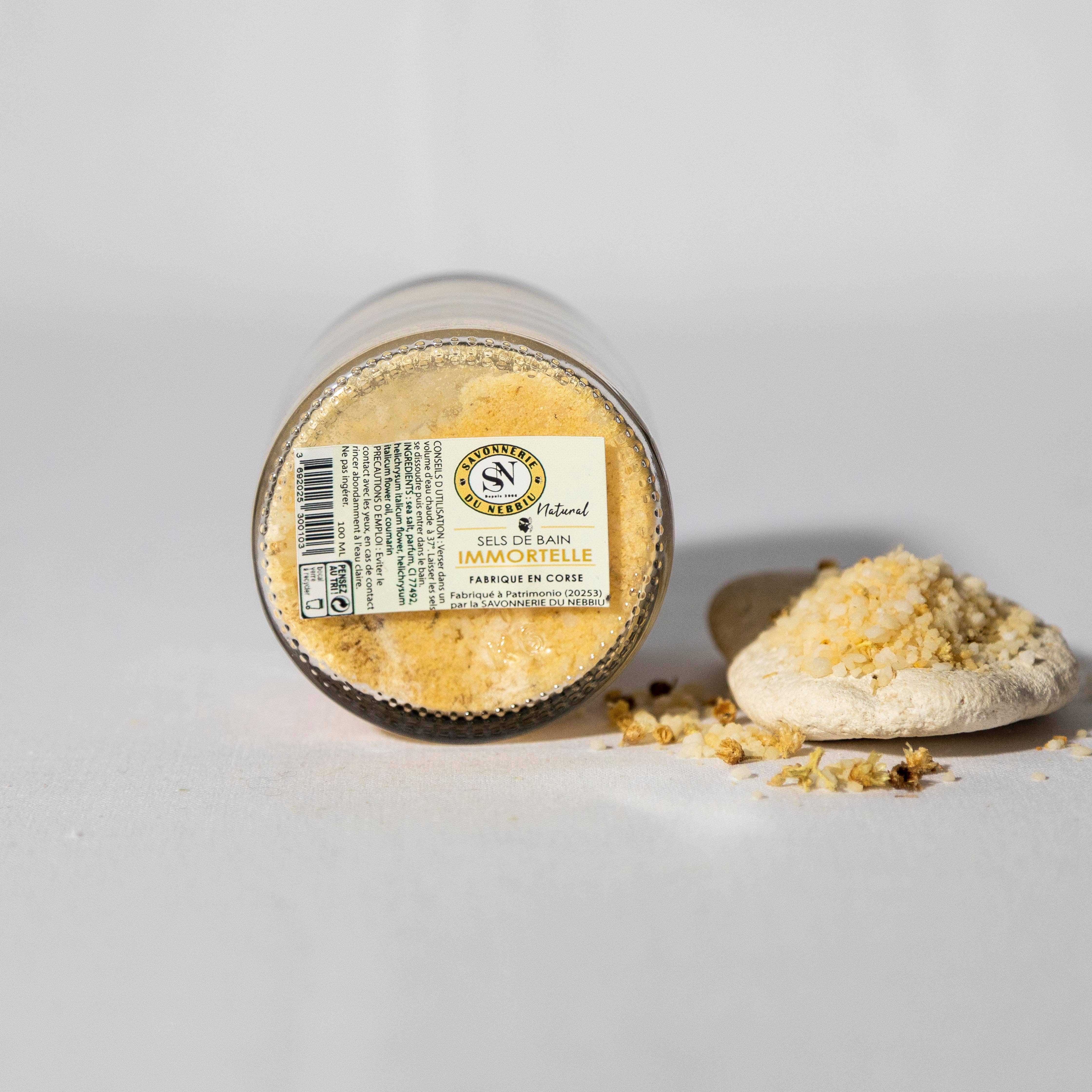 La Savonnerie du Nebbiu - Vente Sel de bain - Sels de bain Immortelle3