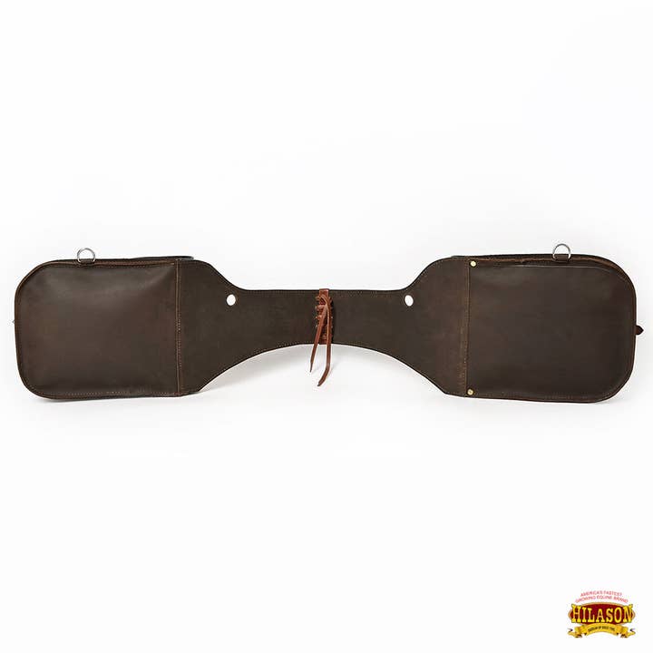 HILASON - Wholesale Horseback Riding Gear - HILASON Soft Leather Horse Saddle Bag Brown | Equestrian Western Adjustable Closure48