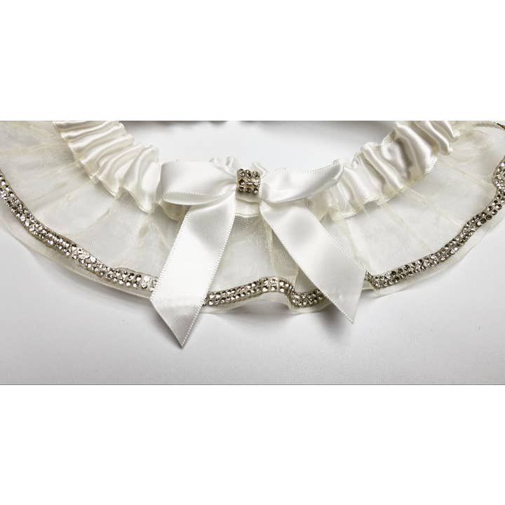 Sparkle kousenband van organza voor wholesale door Simply Charming