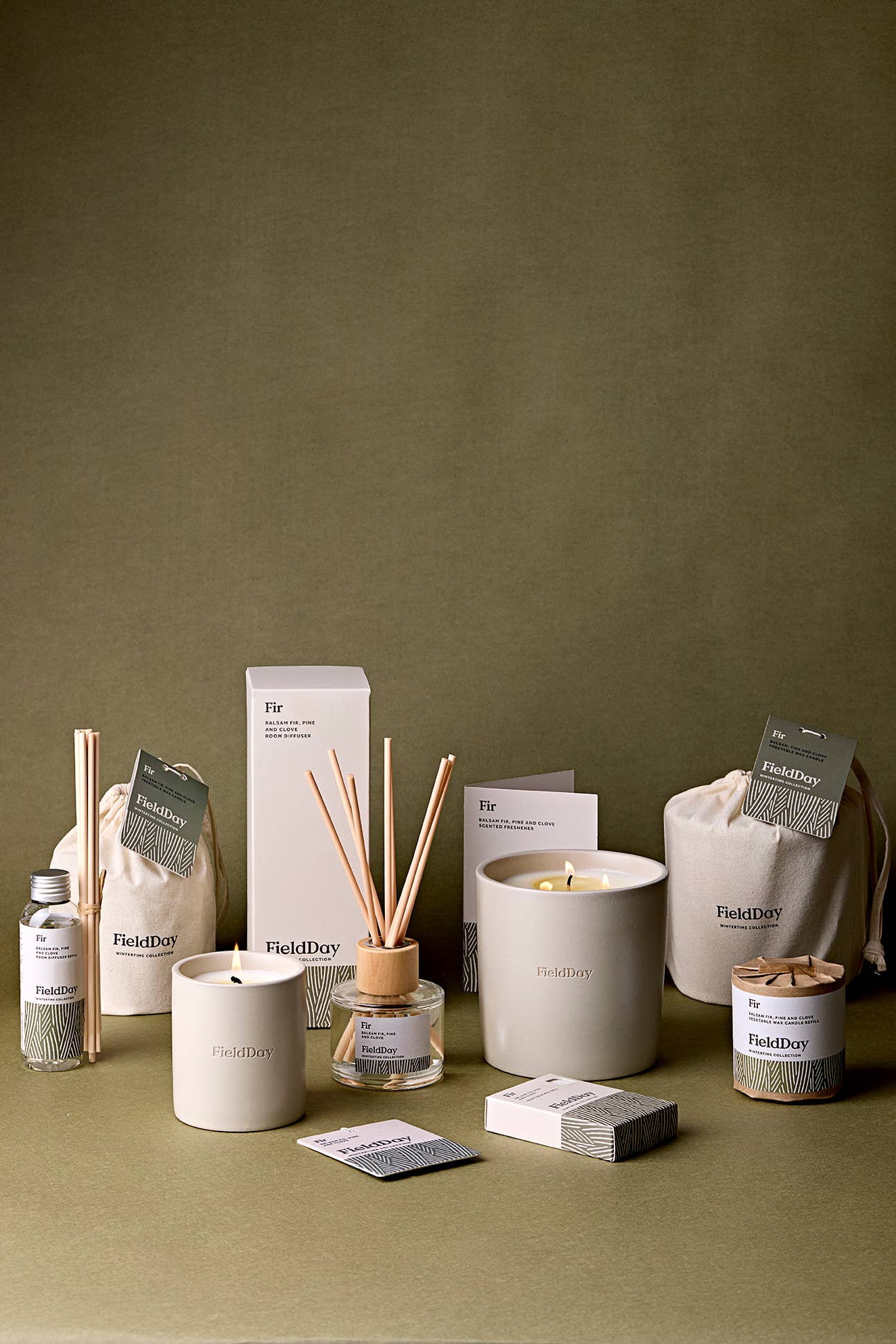 FieldDay Ireland – wholesale Jar/filled candle – Christmas Fir Eco-Friendly Candle Refill1