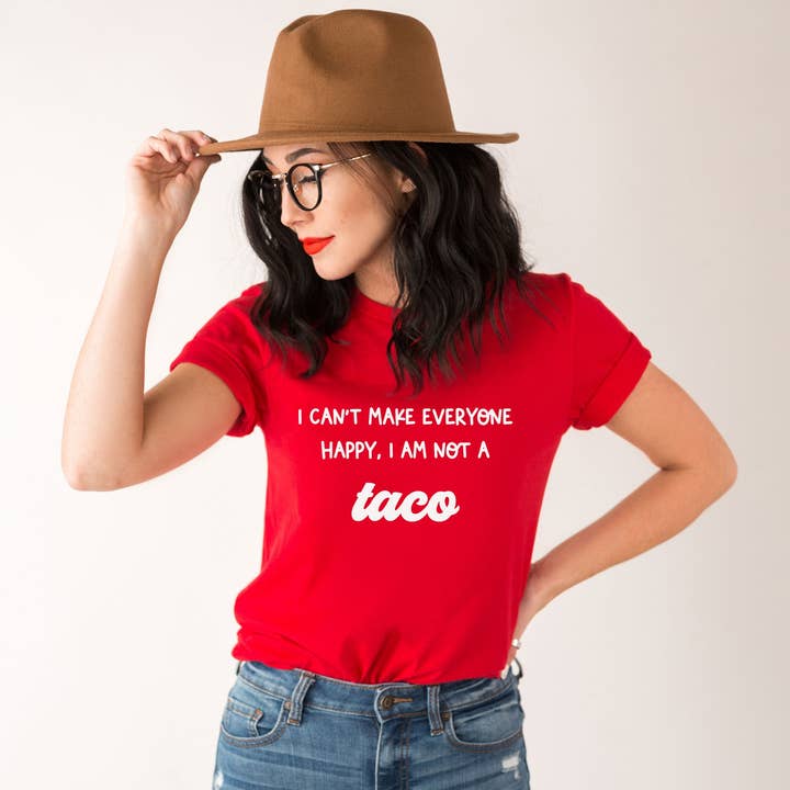 Ik kan niet iedereen gelukkig maken, ik ben geen taco-shirt voor wholesale door Bella Bean Studios