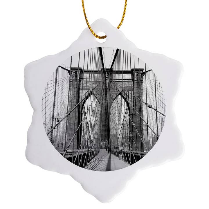 3dRose - Wholesale Ornament - 3dRose, Brooklyn Bridge, 1948, New York , Ornament7