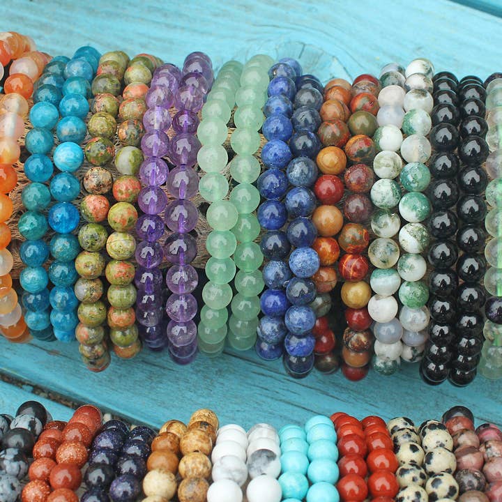 Brooke LeAnne - Wholesale Beaded Bracelet - Crystal Bracelet Gemstone 6mm4