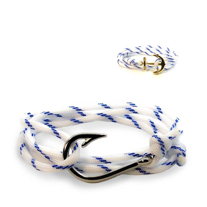 The Full Mast - Fishhook & Anchor Bracelet for wholesale by Riptide Vibes