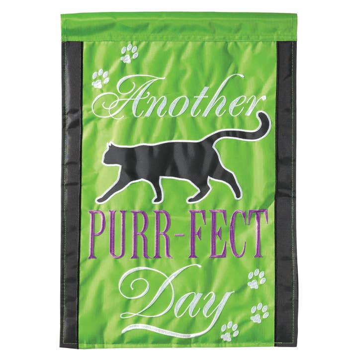 Special Buy! FLAG DBAPP LG ANOTHER PURR-FECT DAY for wholesale by Cottage Garden