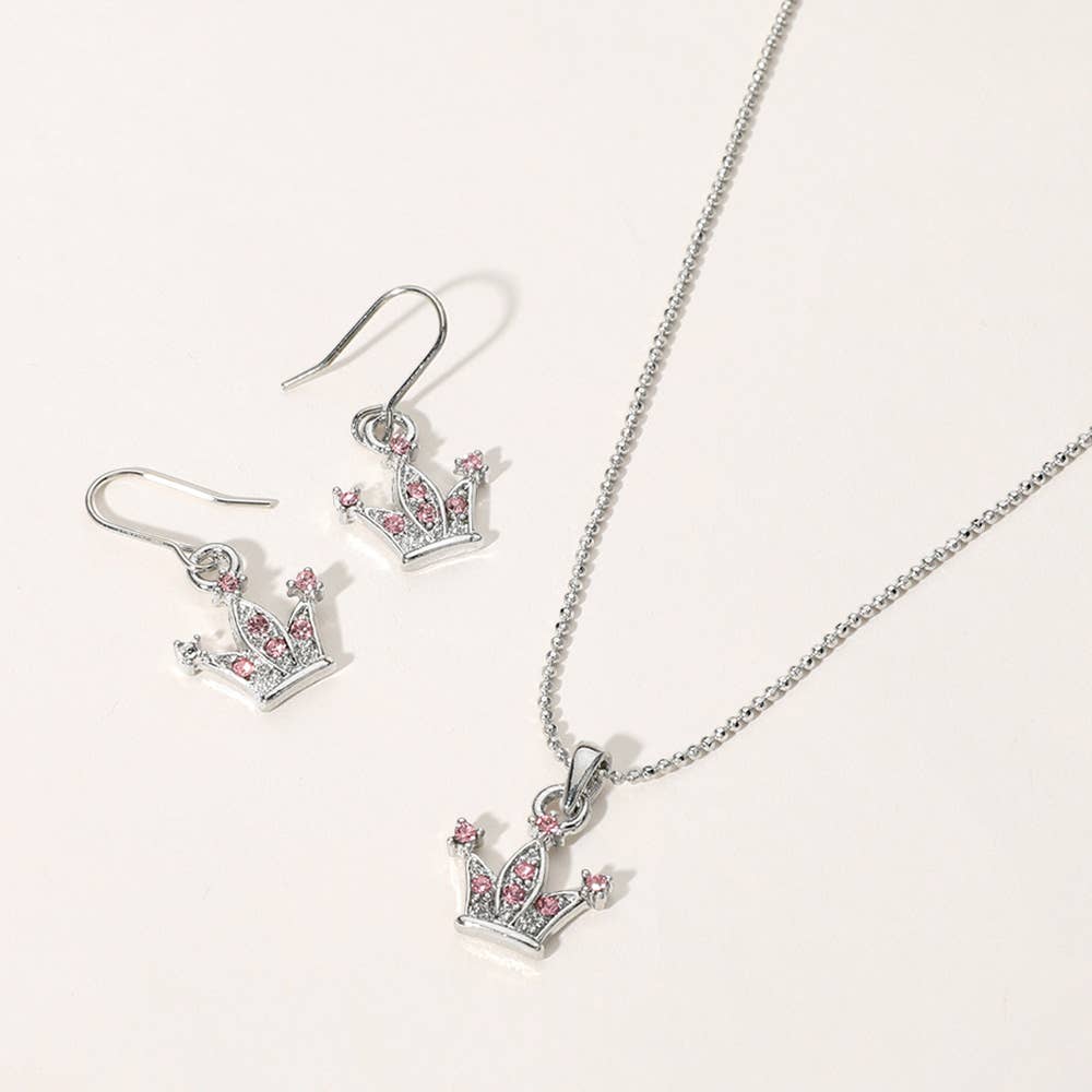 Sensibling Corp. - Wholesale Pendant/Charm Necklace - Rhinestone Embellished Crown Pendant Necklace2