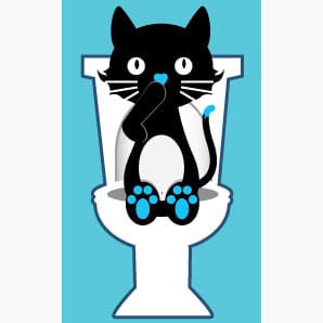 IDEPONGES - Vente Éponges de nettoyage - PM39-CHAT WC BLEU1