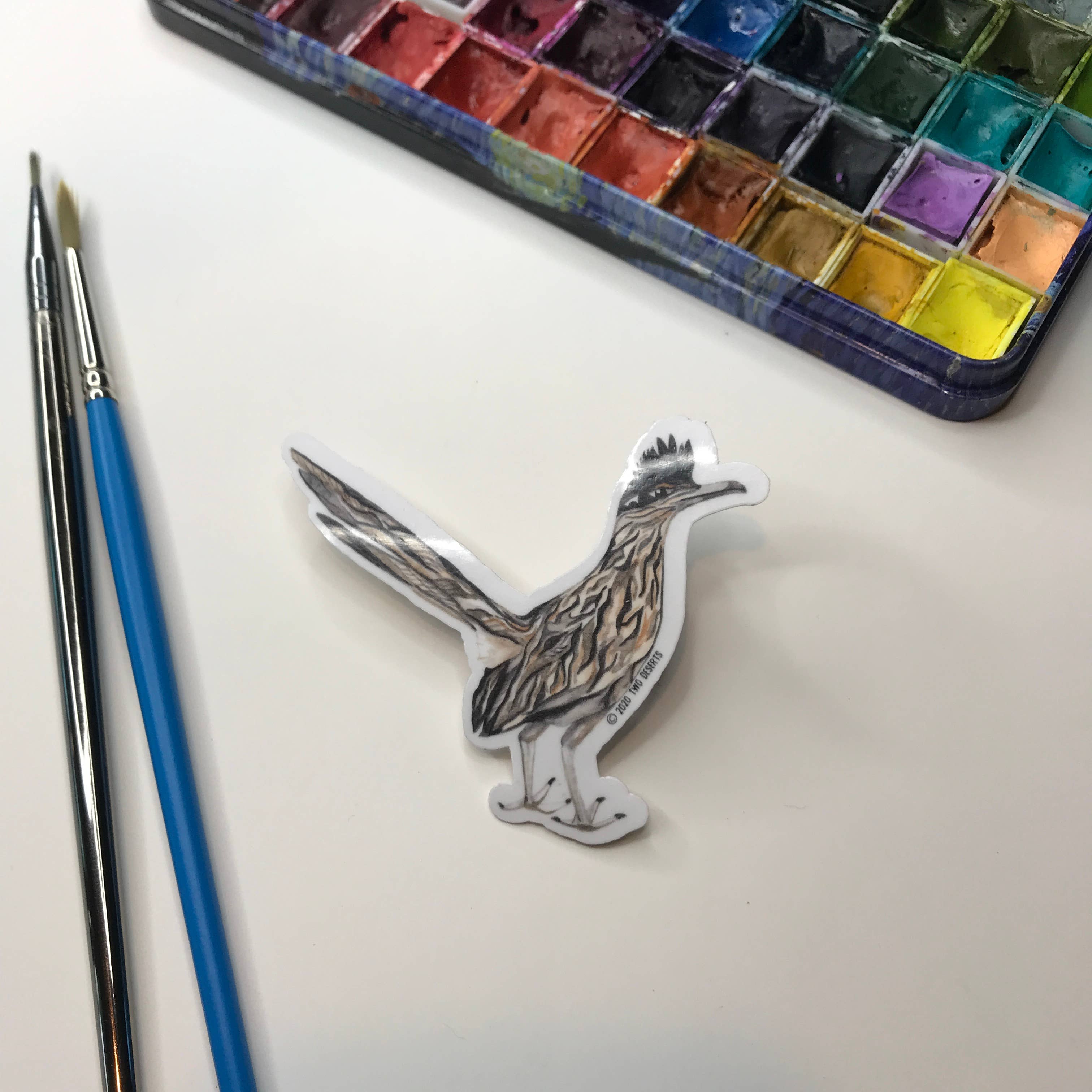 Two Deserts - Wholesale Sticker - Roadrunner Vinyl Sticker1