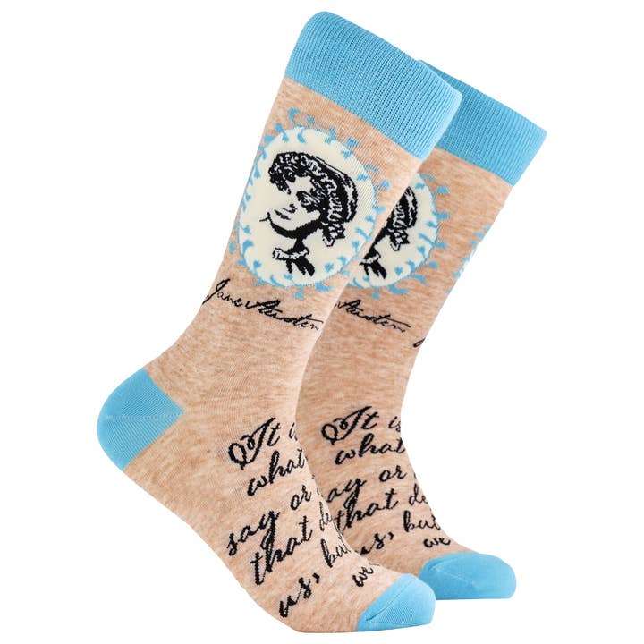 Jane Austen Socks for wholesale by Socktopus