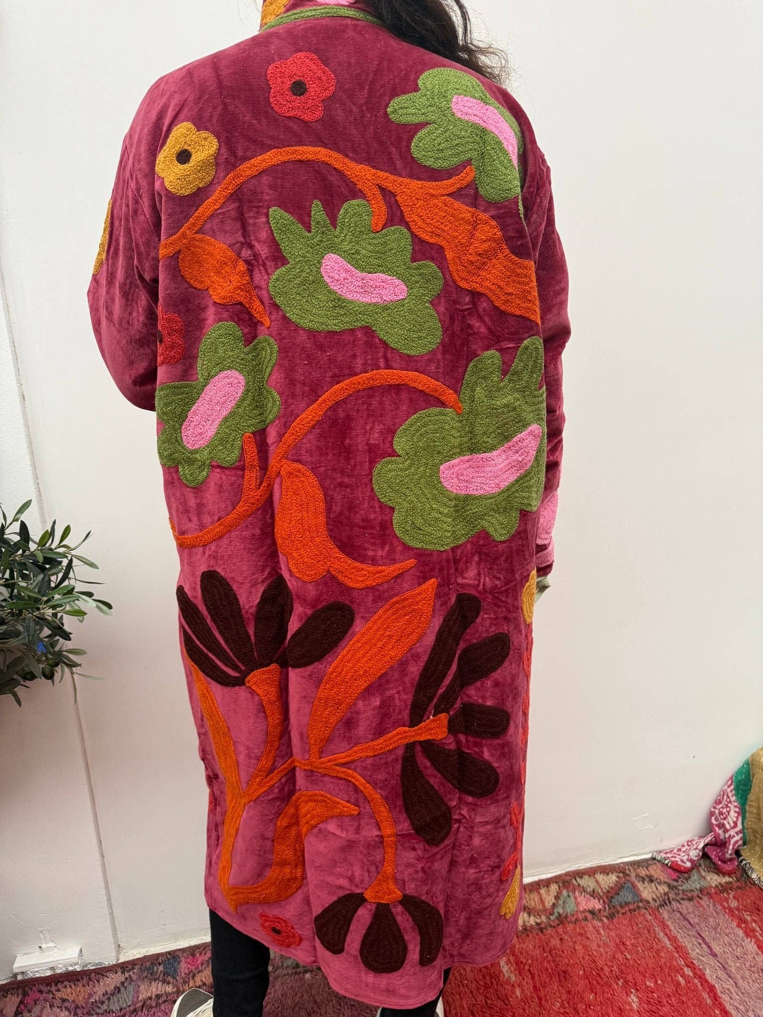 ToutVintage – Blusão - Mulher por atacado – Casaco Kimmie com bordado de veludo10