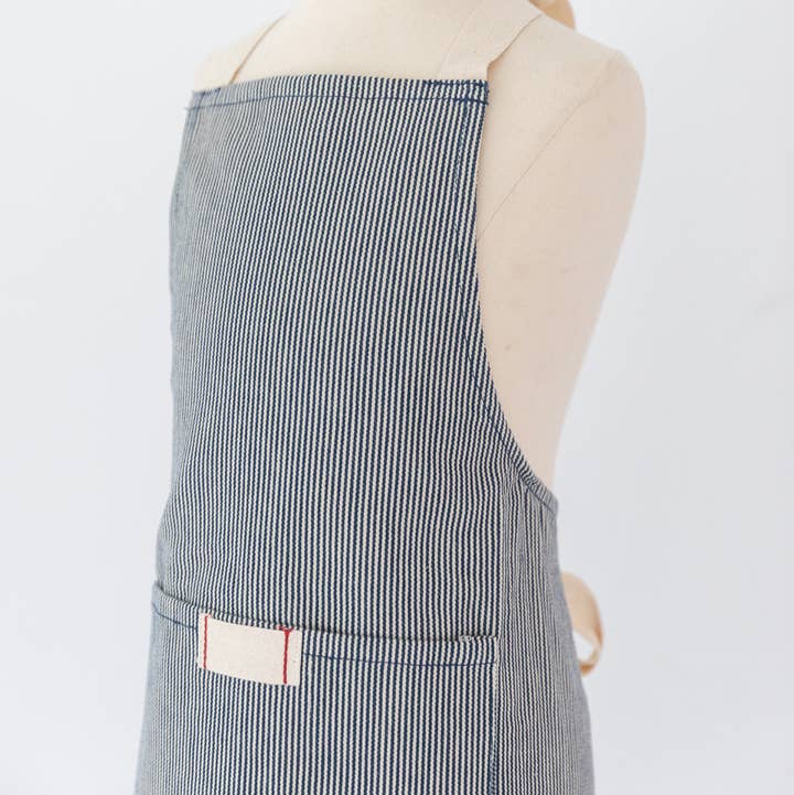 Heirloomed Collection - Wholesale Apron - Kids - Millworks Collection Railroad Stripe Child Apron0
