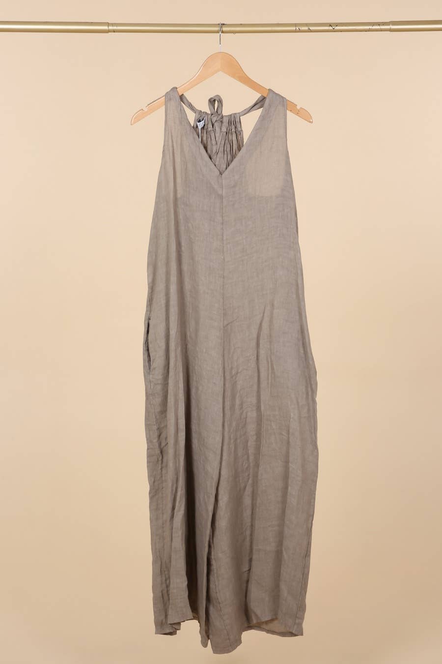 la maison des fibres naturelles – wholesale Jumpsuit – Women's – Sleeveless jumpsuit in 100% linen 6201422