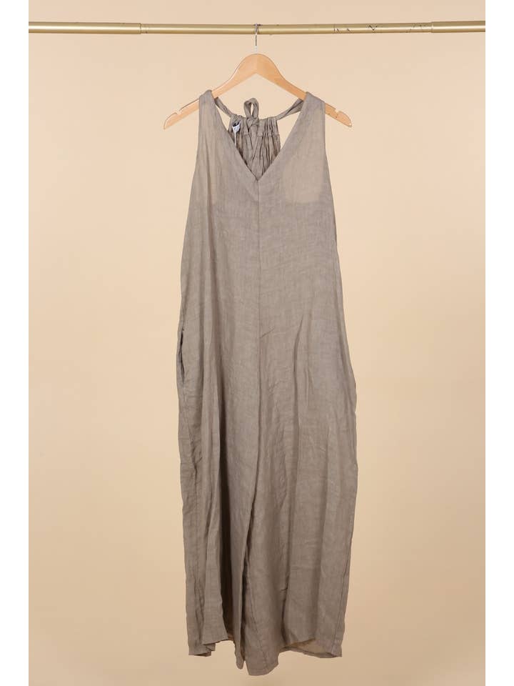 la maison des fibres naturelles - Wholesale Jumpsuit - Women's - Sleeveless jumpsuit in 100% linen 6201422