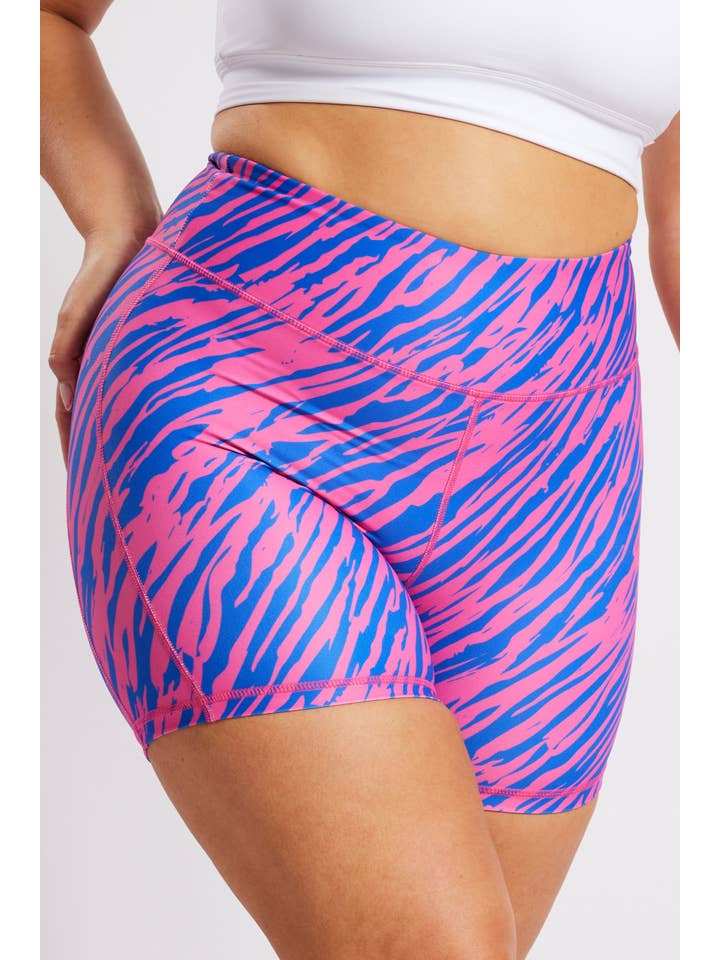 VOXY - Wholesale Athletic Shorts - Women's - Zesty Zebra 5"