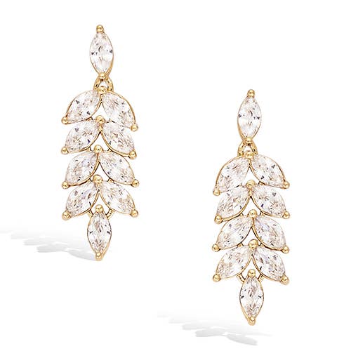 CHIVAL - Örhänge "Gem Leaves" - 18K Guldpläterad för wholesale av CHIVAL