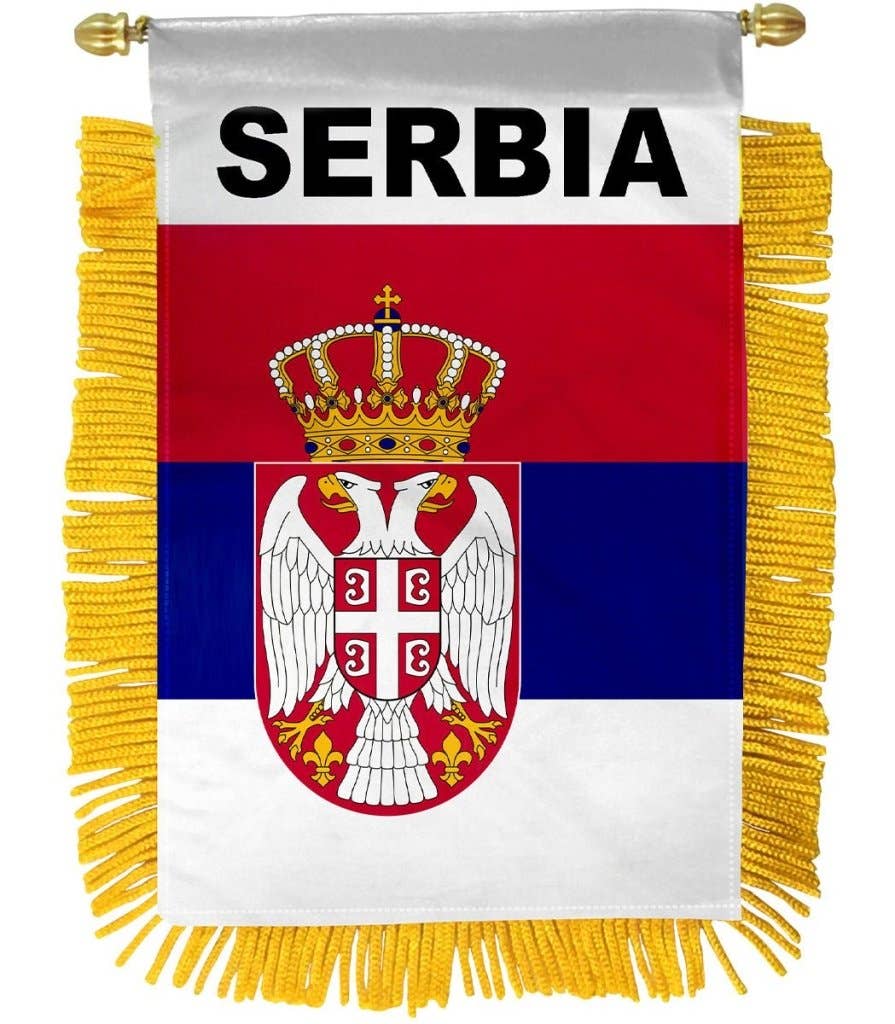 Flags Importer – wholesale Flag – Serbia Mini Banner0