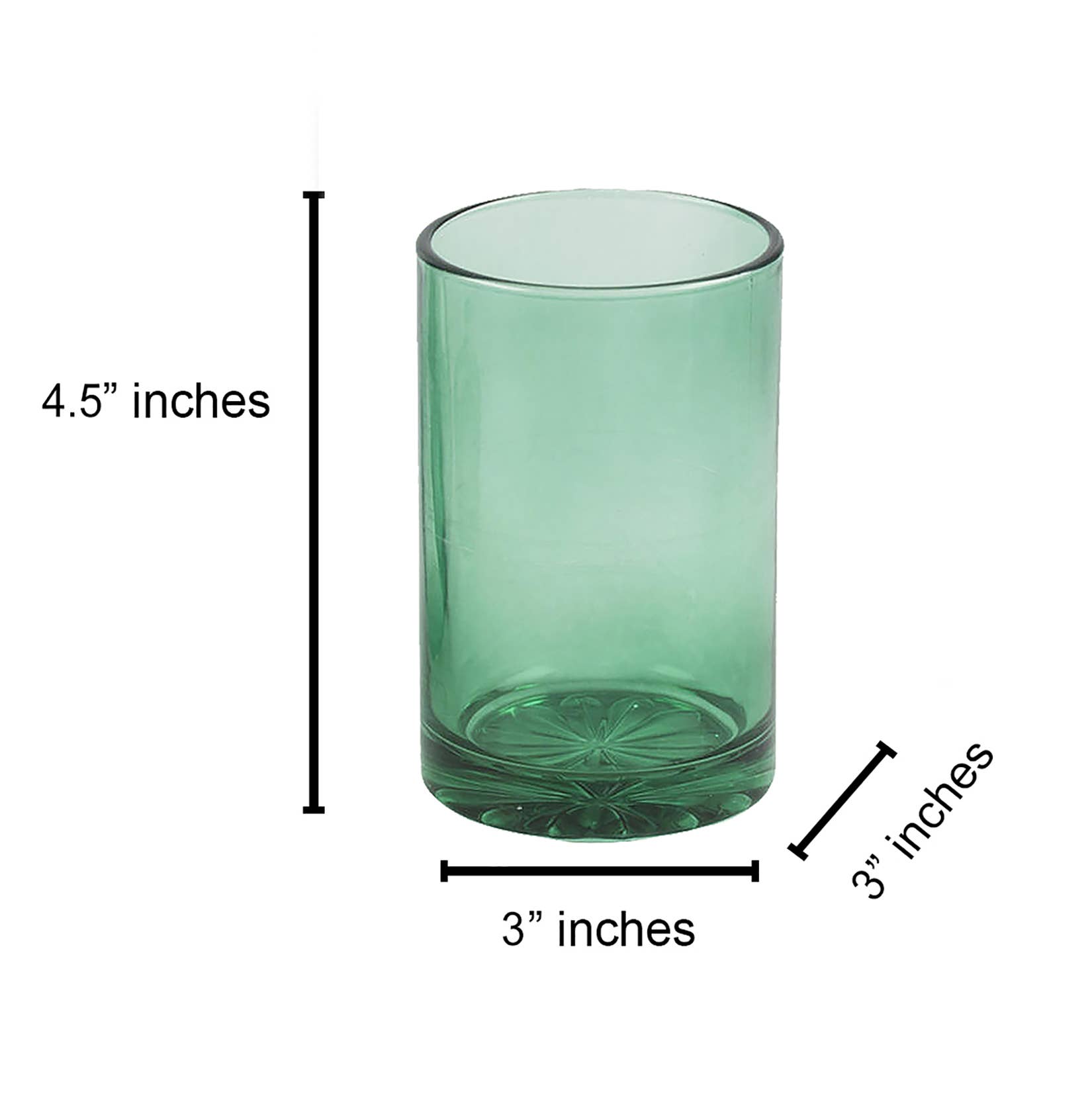 home mart goods - Wholesale Bathroom Accessory Set - Green Transparent Elegant Glass Bathroom Accessories Set6