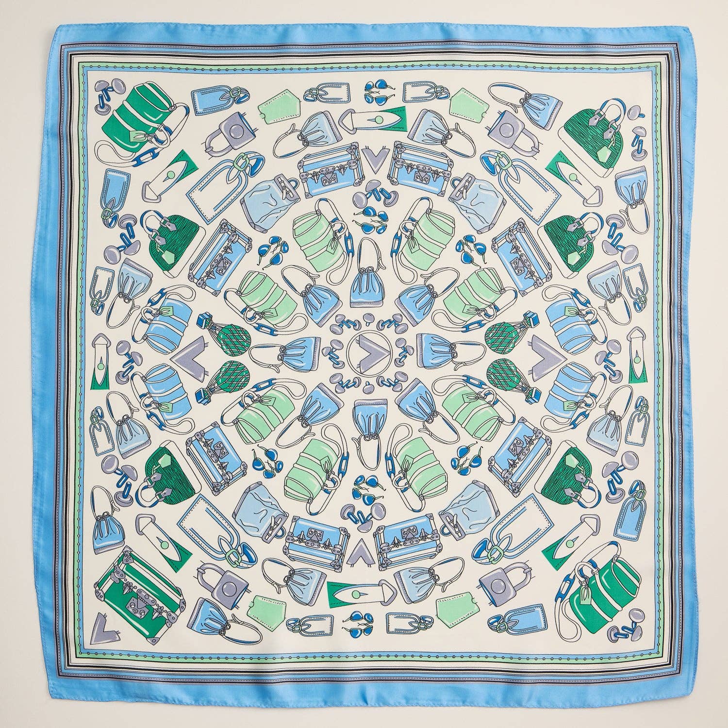 Frem - Wholesale Scarf - Women's - Chic Fashion-Inspired Square Silk Texture Scarf4