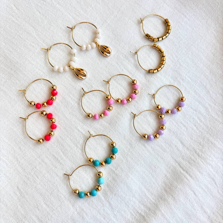 OE! - Wholesale Hoop Earrings - VIBRANT VIBES HOOPS