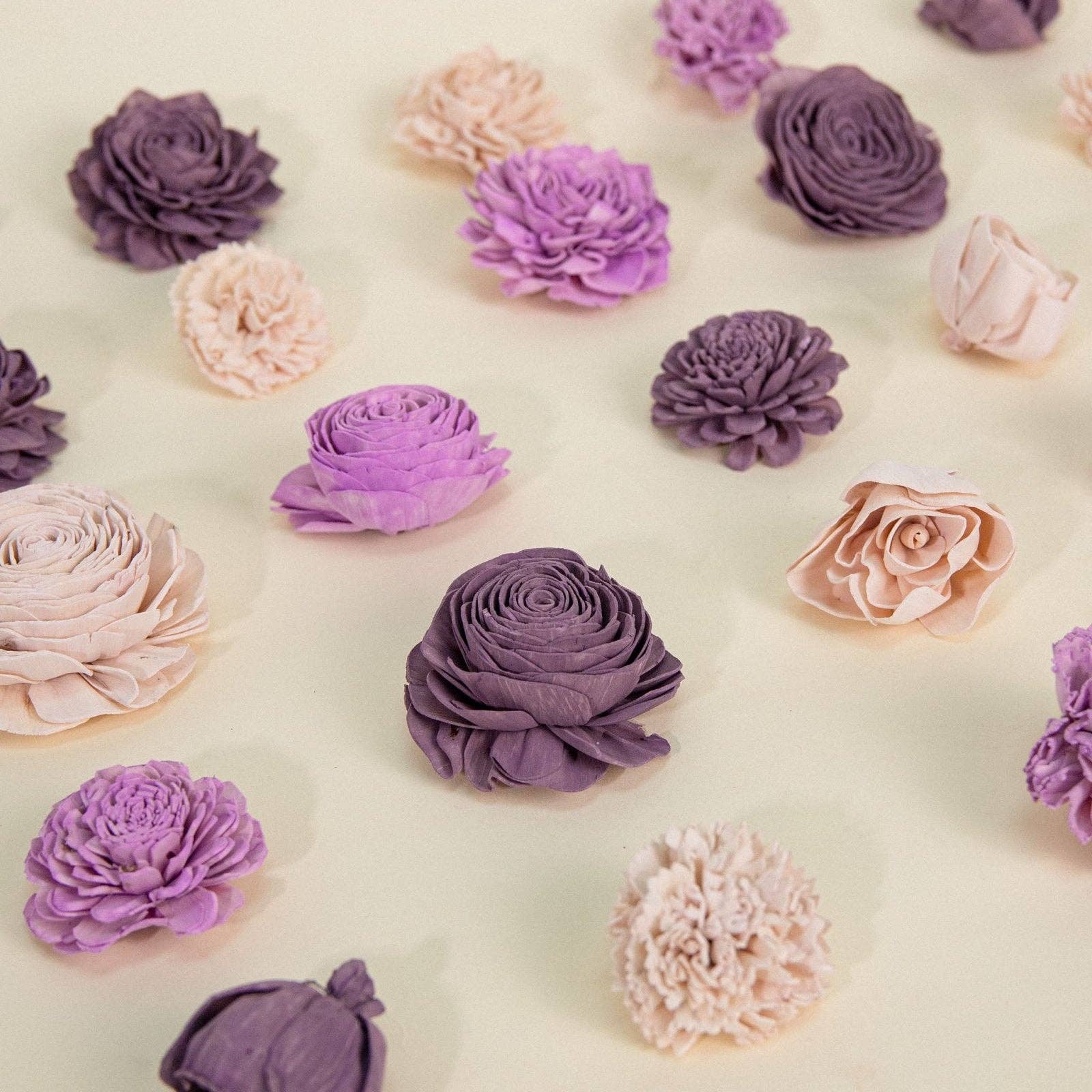 Sola Wood Flowers - Wholesale Artificial Flowers - Zen Garden Dyed Assortment 25 Pack - No Bark1