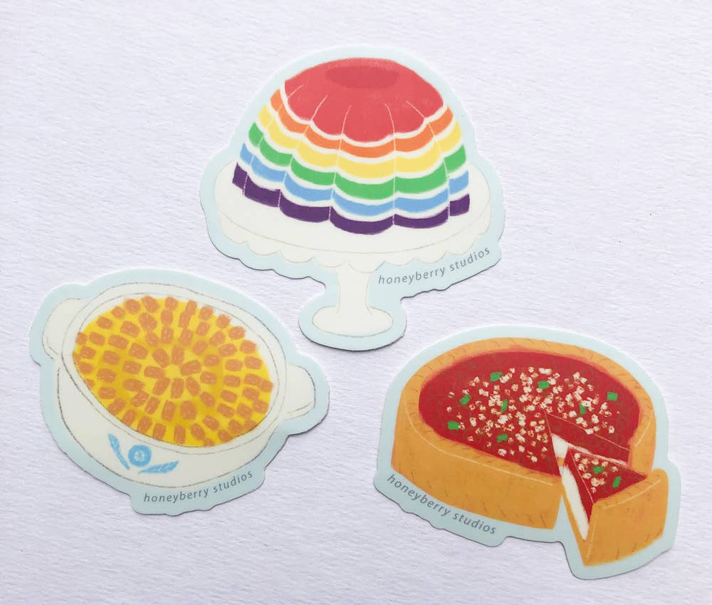 Honeyberry Studios - Wholesale Sticker - Rainbow Jello Mold Vinyl Sticker   2