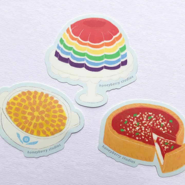 Honeyberry Studios - Wholesale Sticker - Rainbow Jello Mold Vinyl Sticker 2