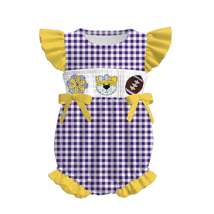 Auraquise - Wholesale Clothing Set - Baby - Louisiana Football Embroidered Matching Sibling Outfits4