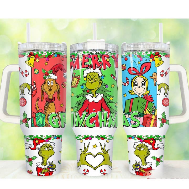 Green Heart 40 oz Tumbler Preorder 4 wk tat for wholesale by Smile Graphics and Design