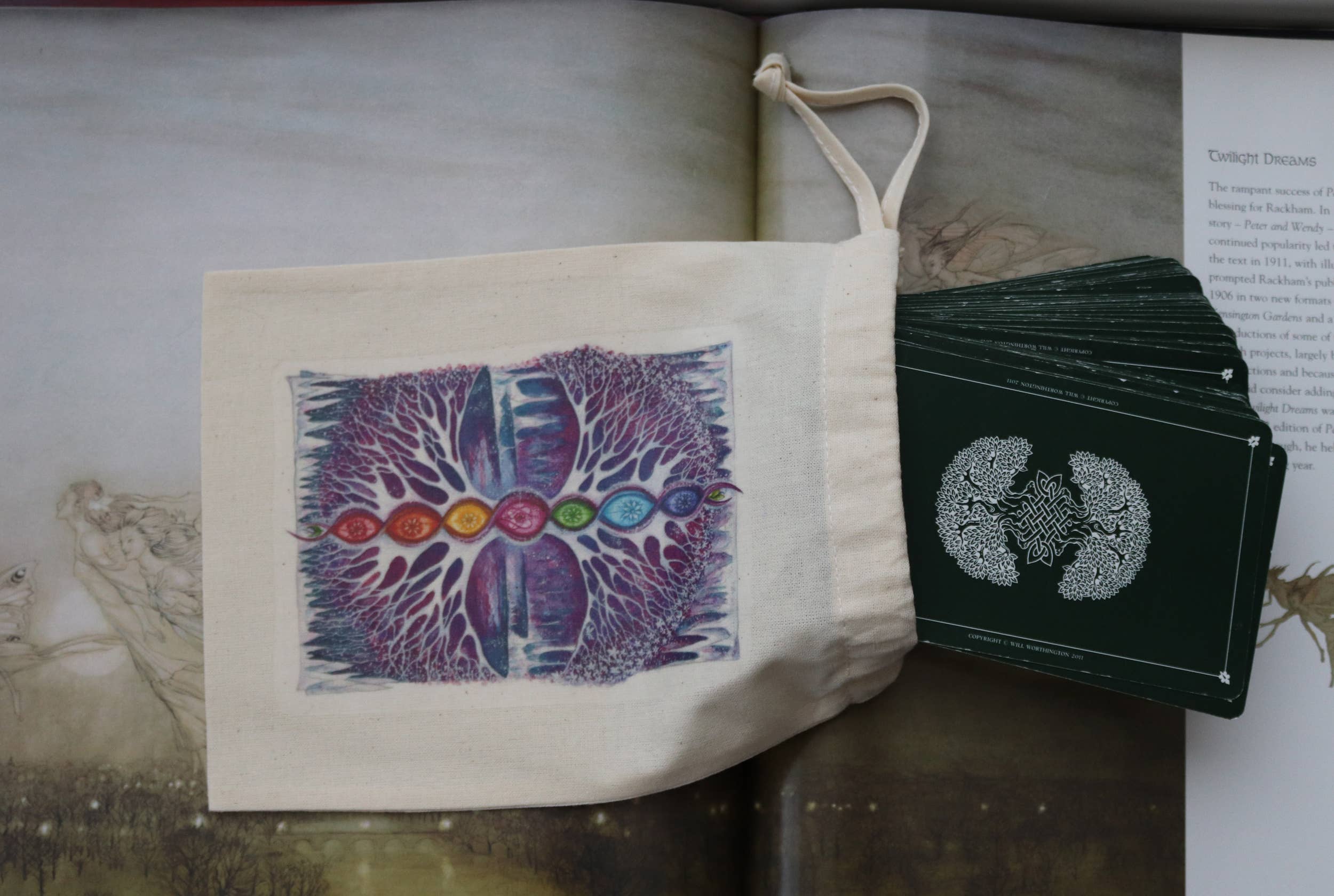 FreeRangeFaeries - Wholesale Pouch - Women's - The Crystal Tree Tarot Pouch3